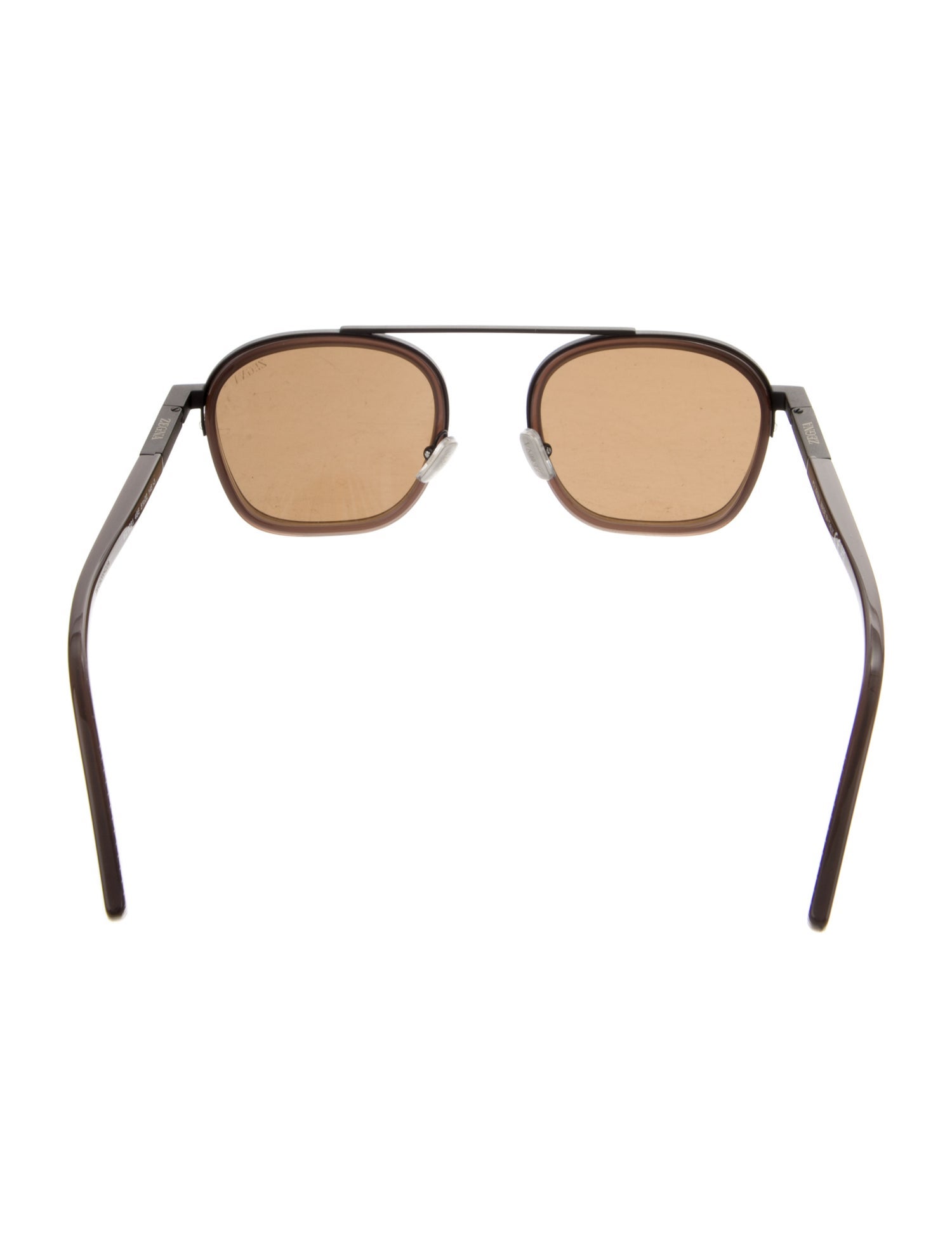 Zegna Square Tinted Sunglasses