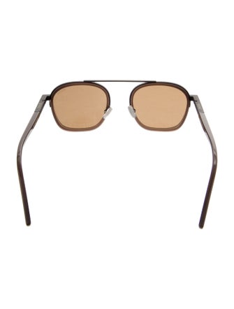 Zegna Square Tinted Sunglasses
