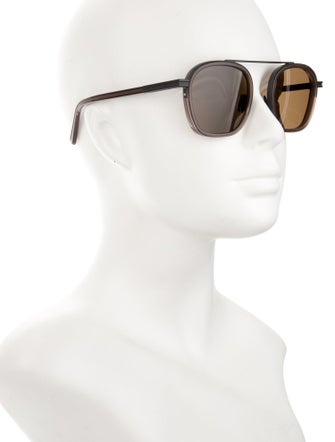 Zegna Square Tinted Sunglasses
