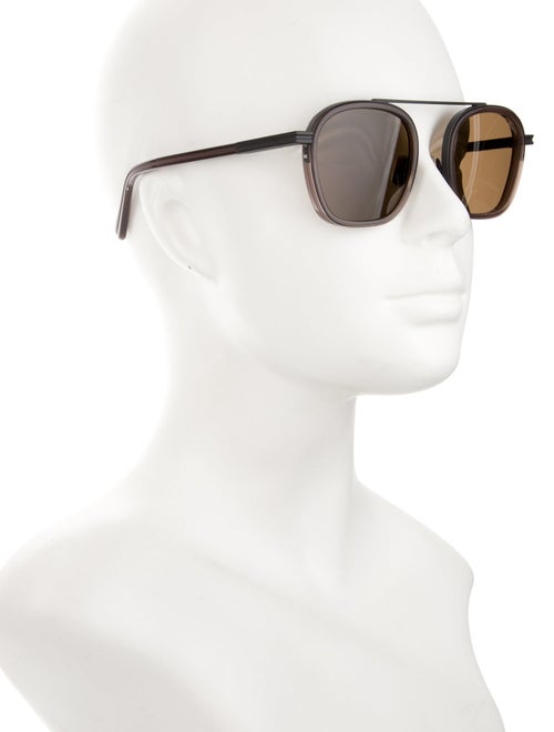 Zegna Square Tinted Sunglasses