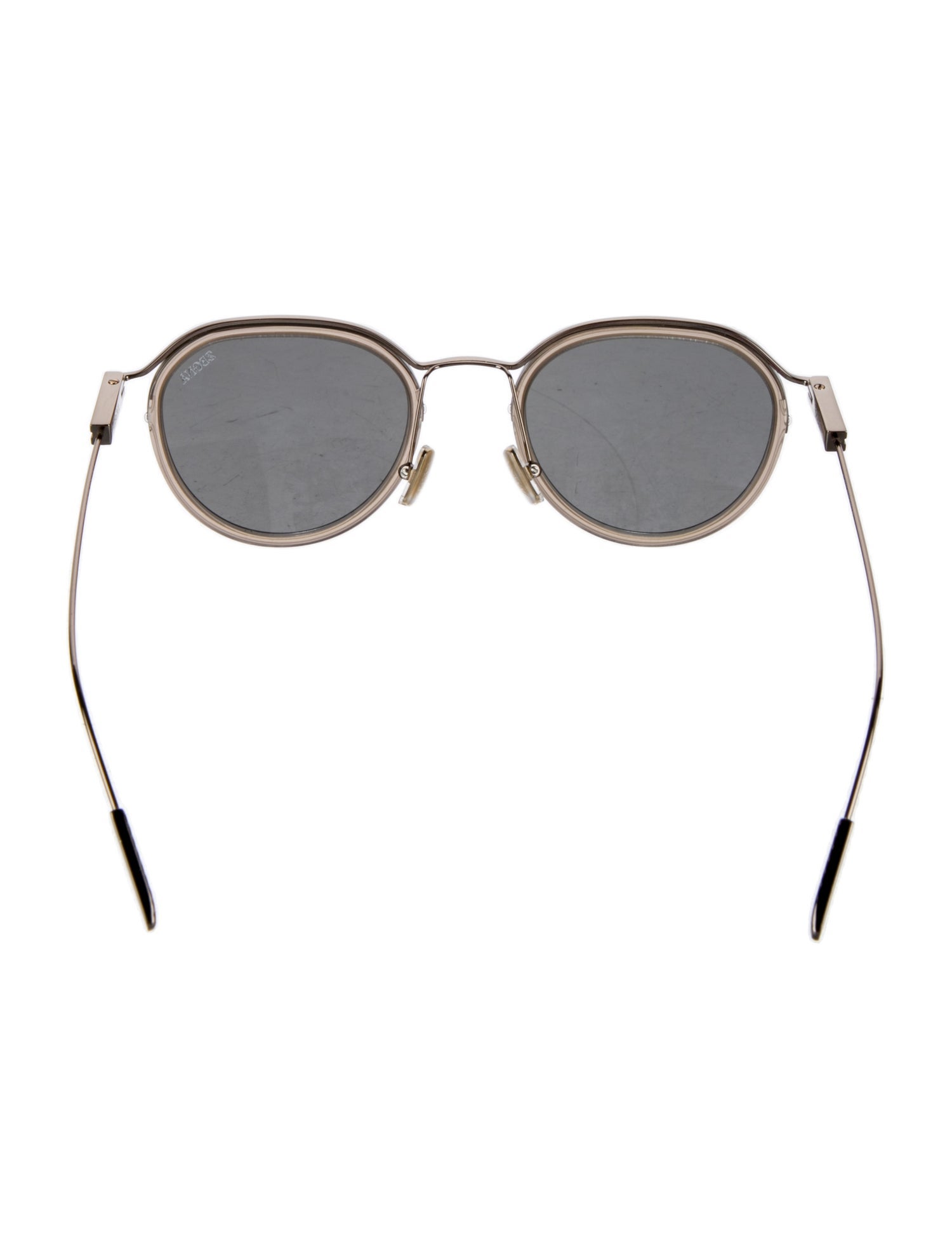 Zegna Round Mirrored Sunglasses
