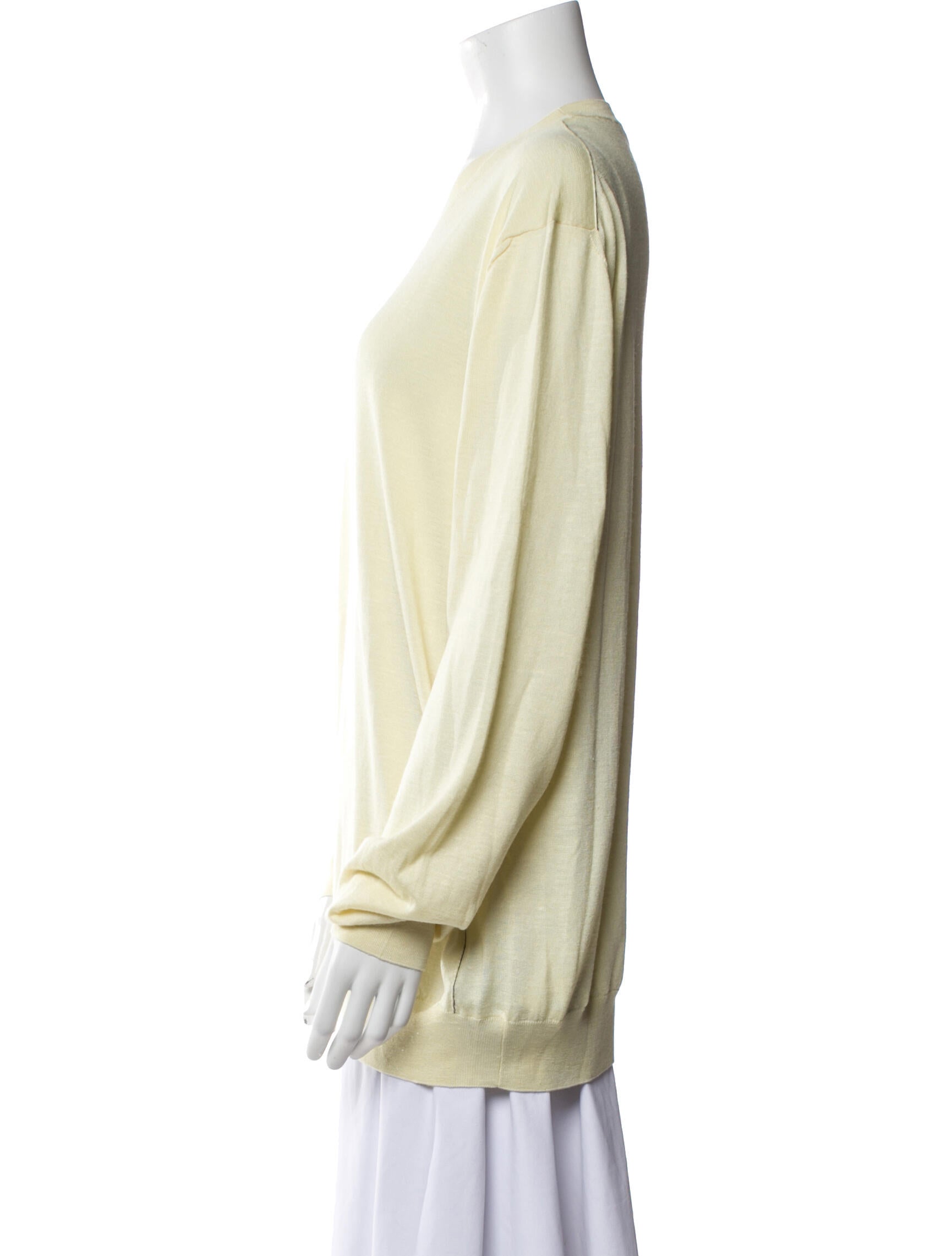 Zegna Silk Scoop Neck Sweater