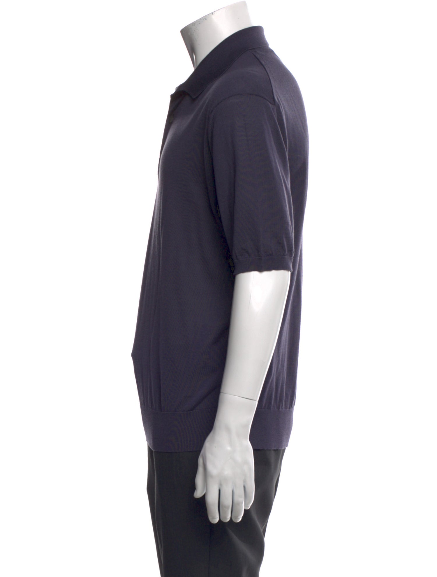 Zegna Wool Crew Neck Polo Shirt