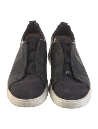 Zegna Leather Boat Shoes