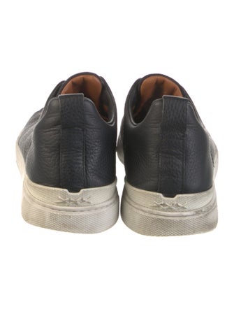 Zegna Leather Boat Shoes