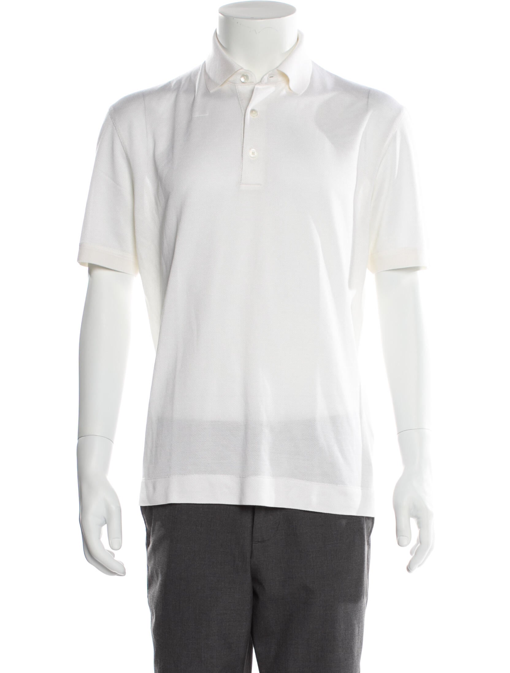 Zegna Silk Collar Polo Shirt