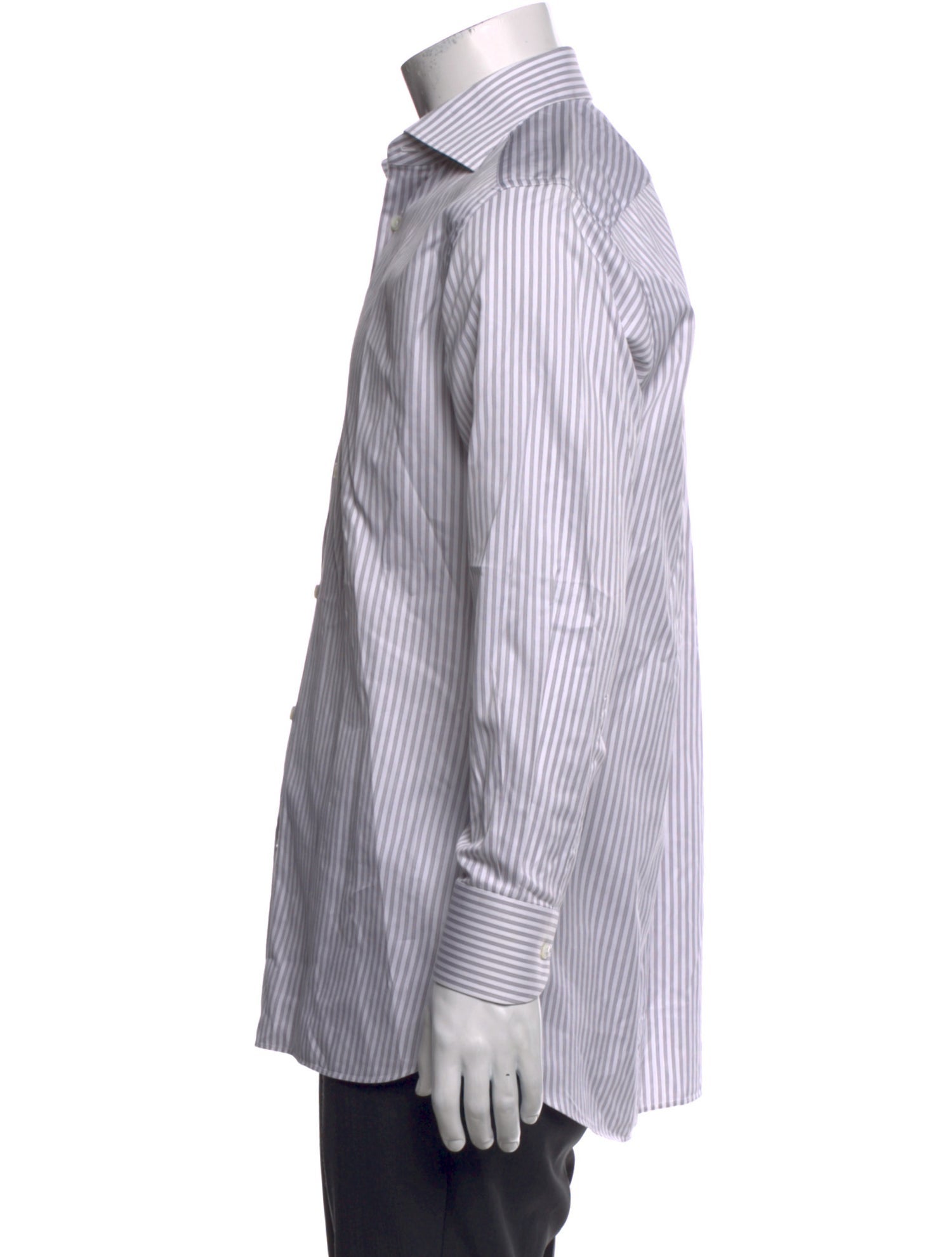 Zegna Striped Long Sleeve Shirt