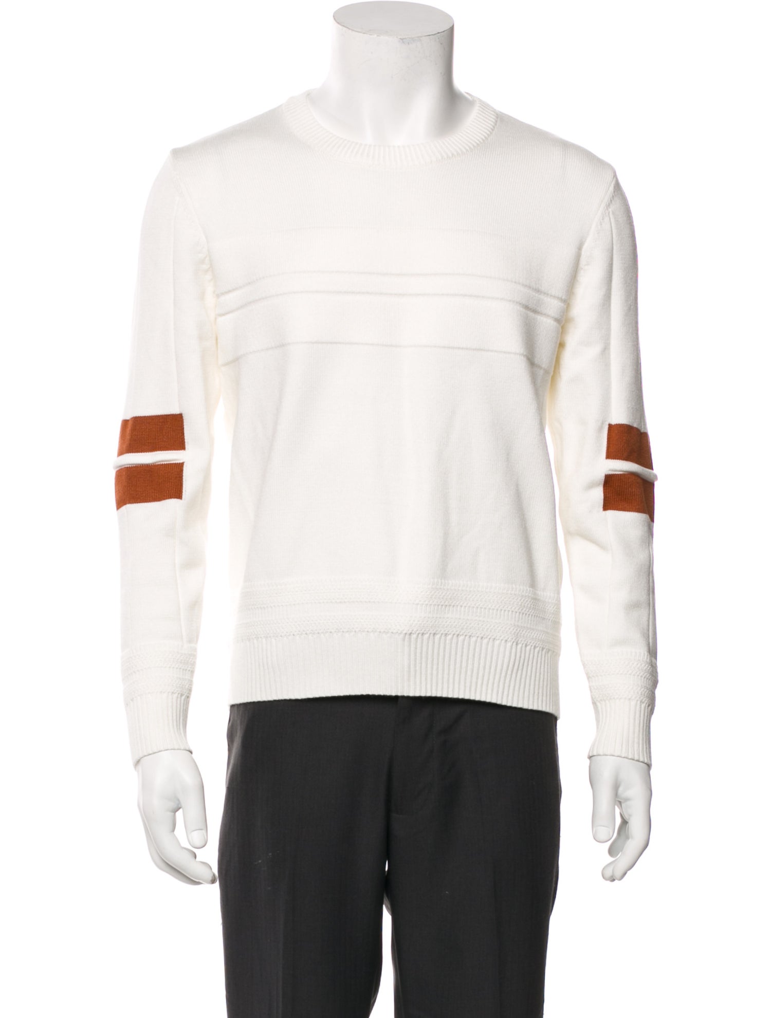 Zegna Striped Crew Neck Pullover