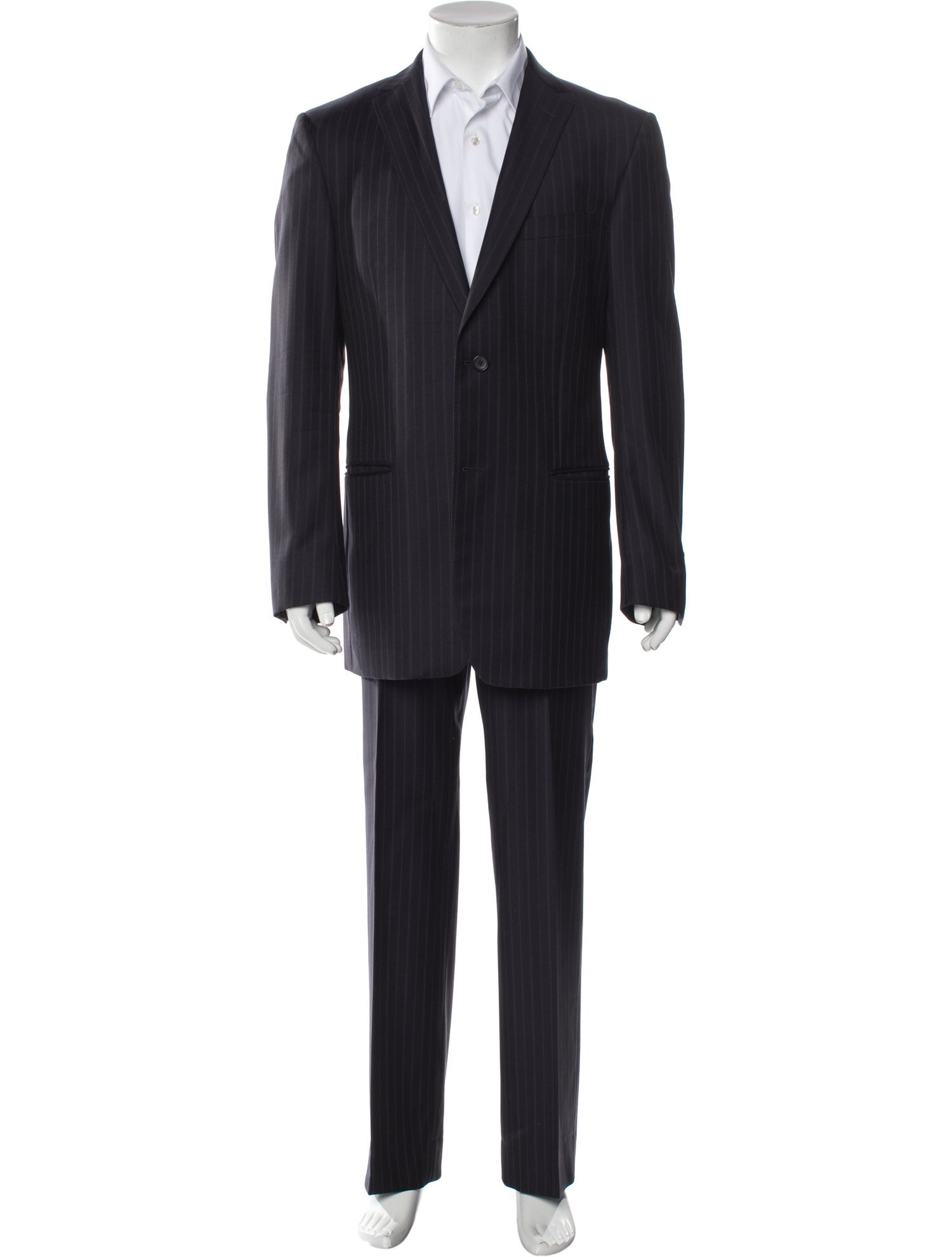 Zegna Wool Striped Two-Piece Suit