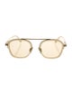 Zegna Square Mirrored Sunglasses