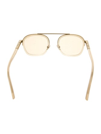 Zegna Square Mirrored Sunglasses