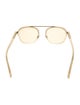 Zegna Square Mirrored Sunglasses