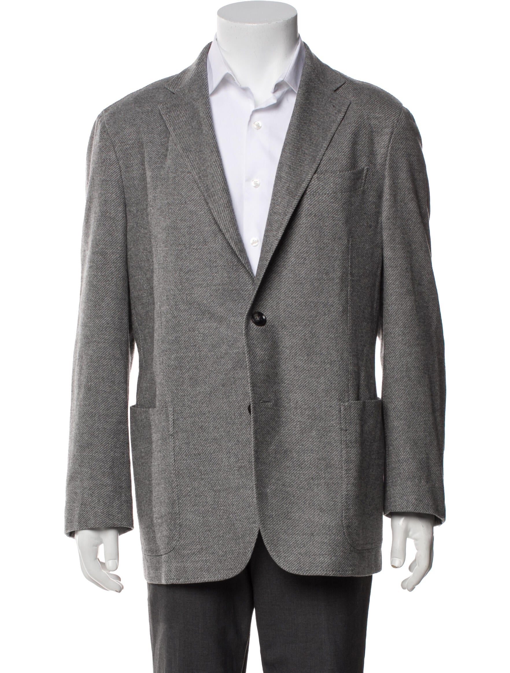 Zegna Wool Printed Coat