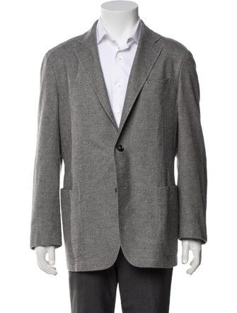 Zegna Wool Printed Coat