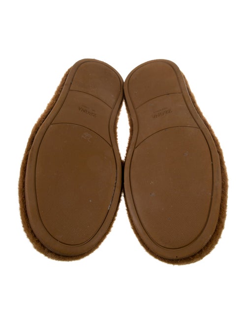 Zegna x The Elder Statesman Alpaca Leather Trim Embellishment Loafers