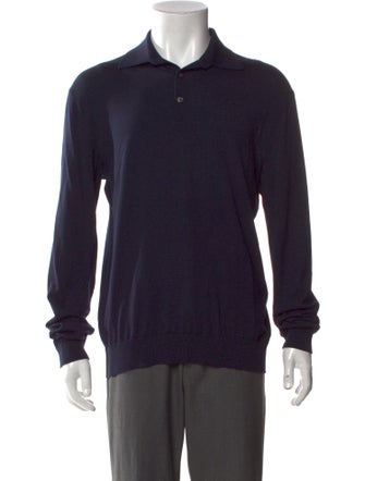 Zegna Wool Collar Polo Shirt