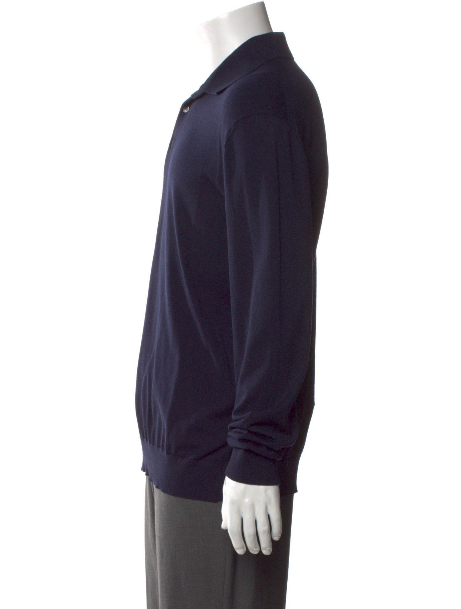 Zegna Wool Collar Polo Shirt