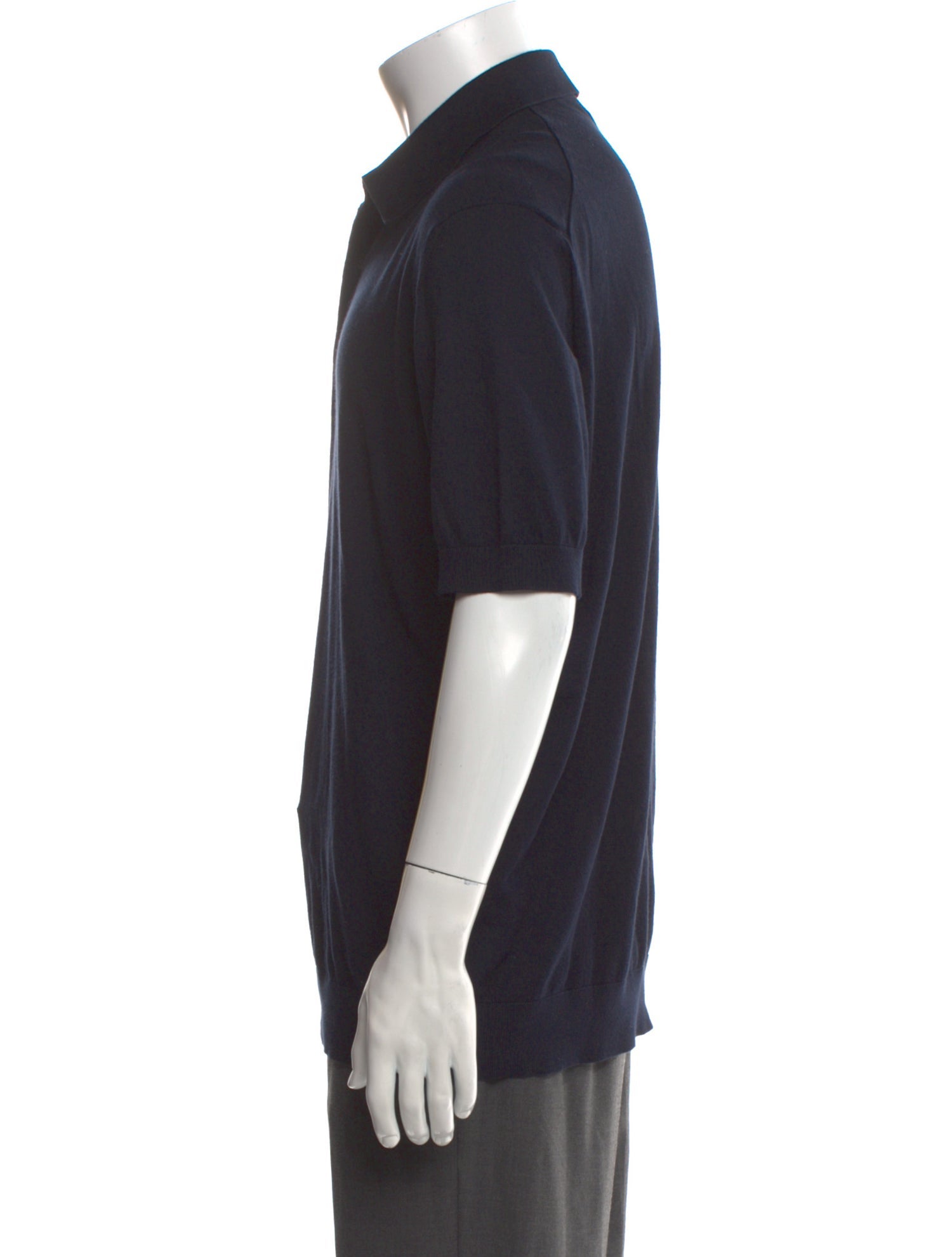 Zegna Collar Short Sleeve Polo Shirt