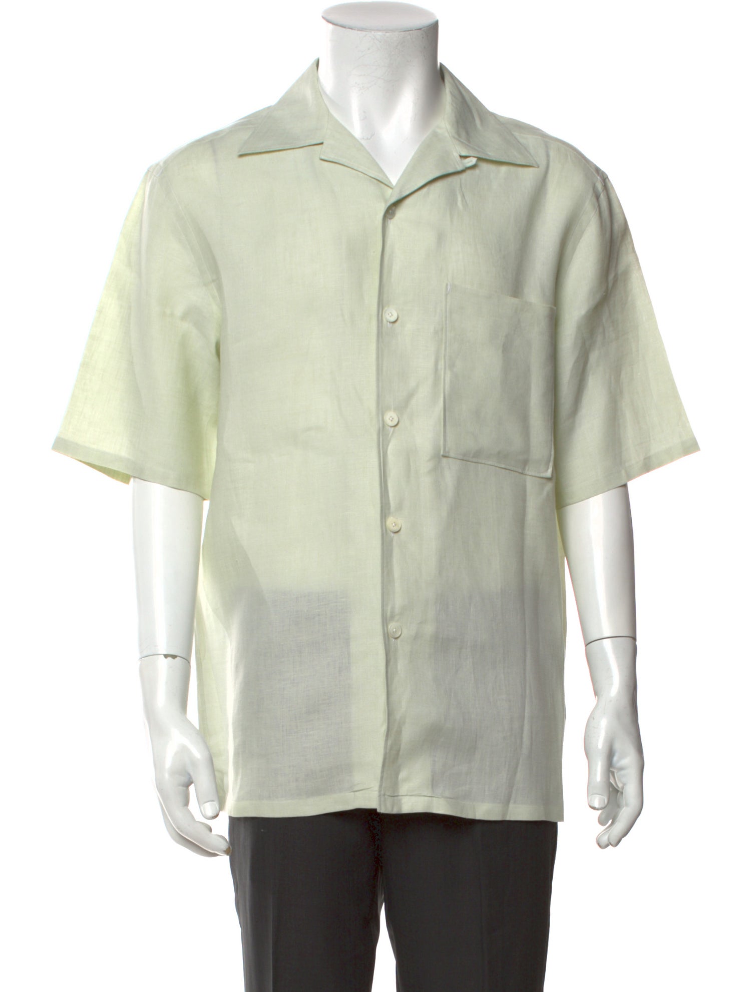 Zegna Linen Short Sleeve Shirt