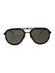 Zegna Aviator Tinted Sunglasses