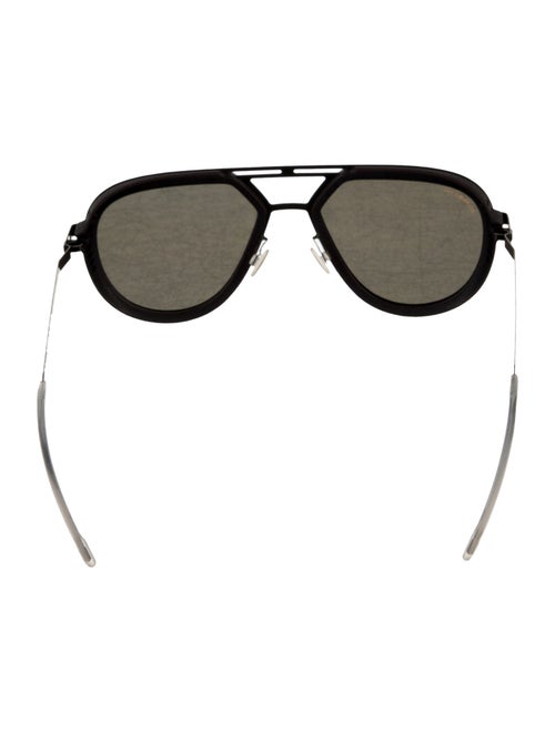 Zegna Aviator Tinted Sunglasses