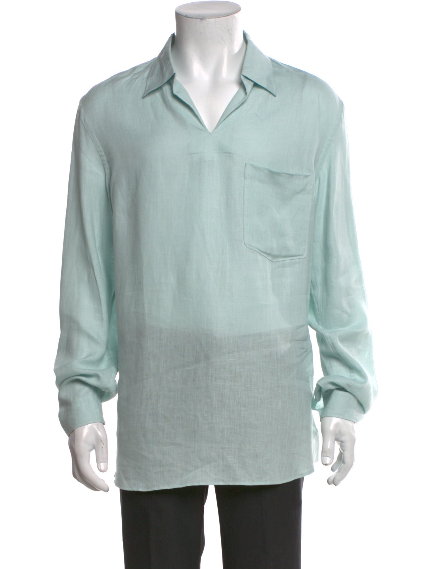 Zegna Linen Long Sleeve Shirt