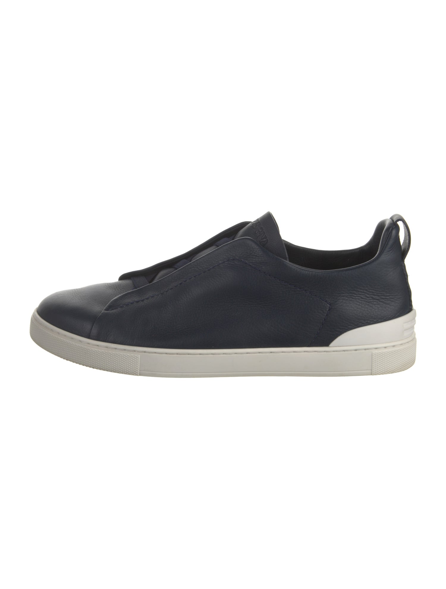 Zegna Leather Printed Sneakers