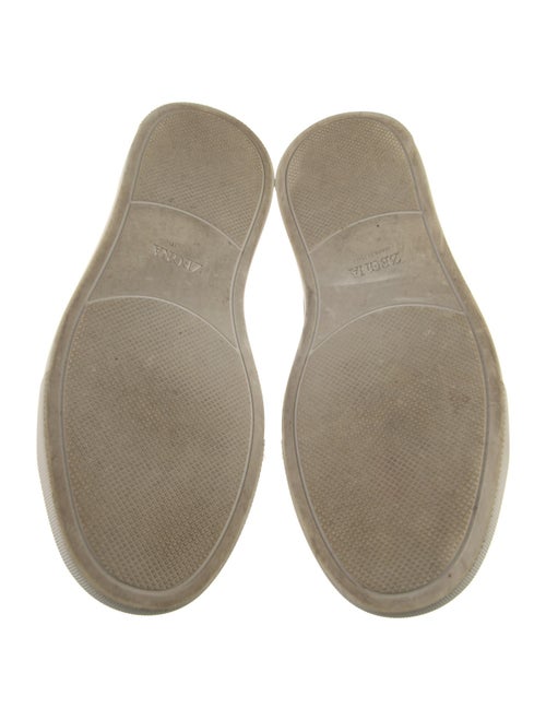 Zegna Leather Printed Sneakers