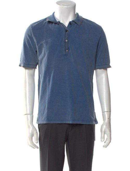 Zegna Collar Short Sleeve Polo Shirt