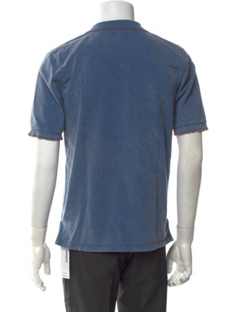 Zegna Collar Short Sleeve Polo Shirt