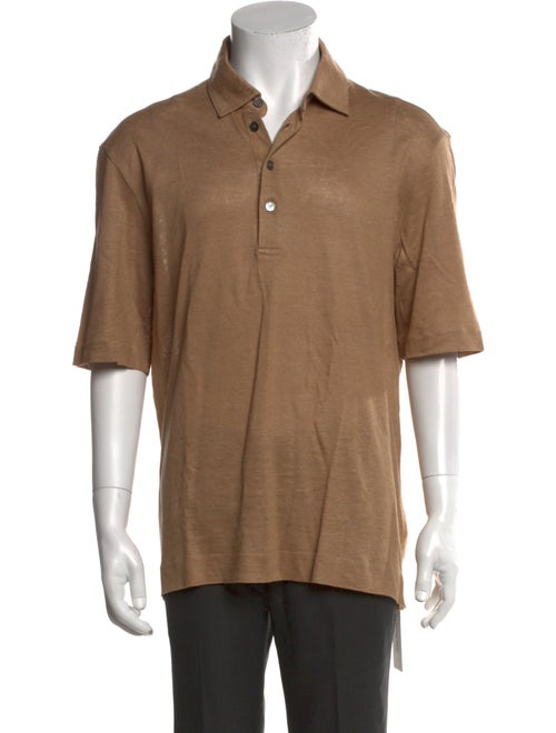 Zegna Linen Collar Polo Shirt