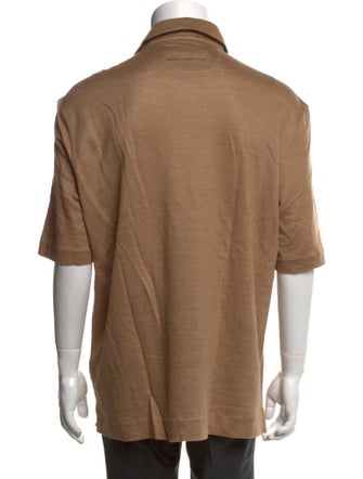 Zegna Linen Collar Polo Shirt