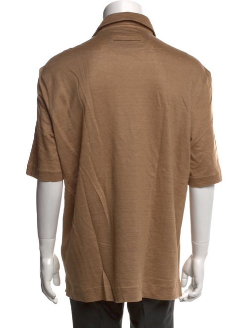 Zegna Linen Collar Polo Shirt