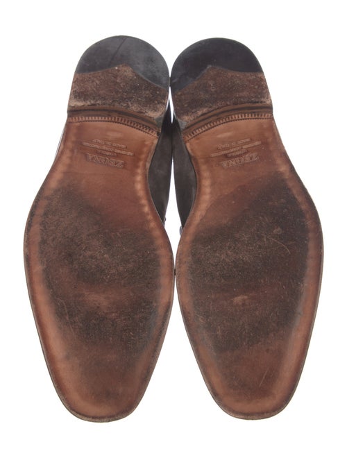 Zegna Suede Dress Loafers