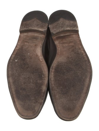 Zegna Leather Dress Loafers