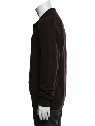 Zegna Cashmere Collar Polo Sweater