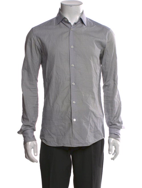 Zegna Striped Long Sleeve Dress Shirt