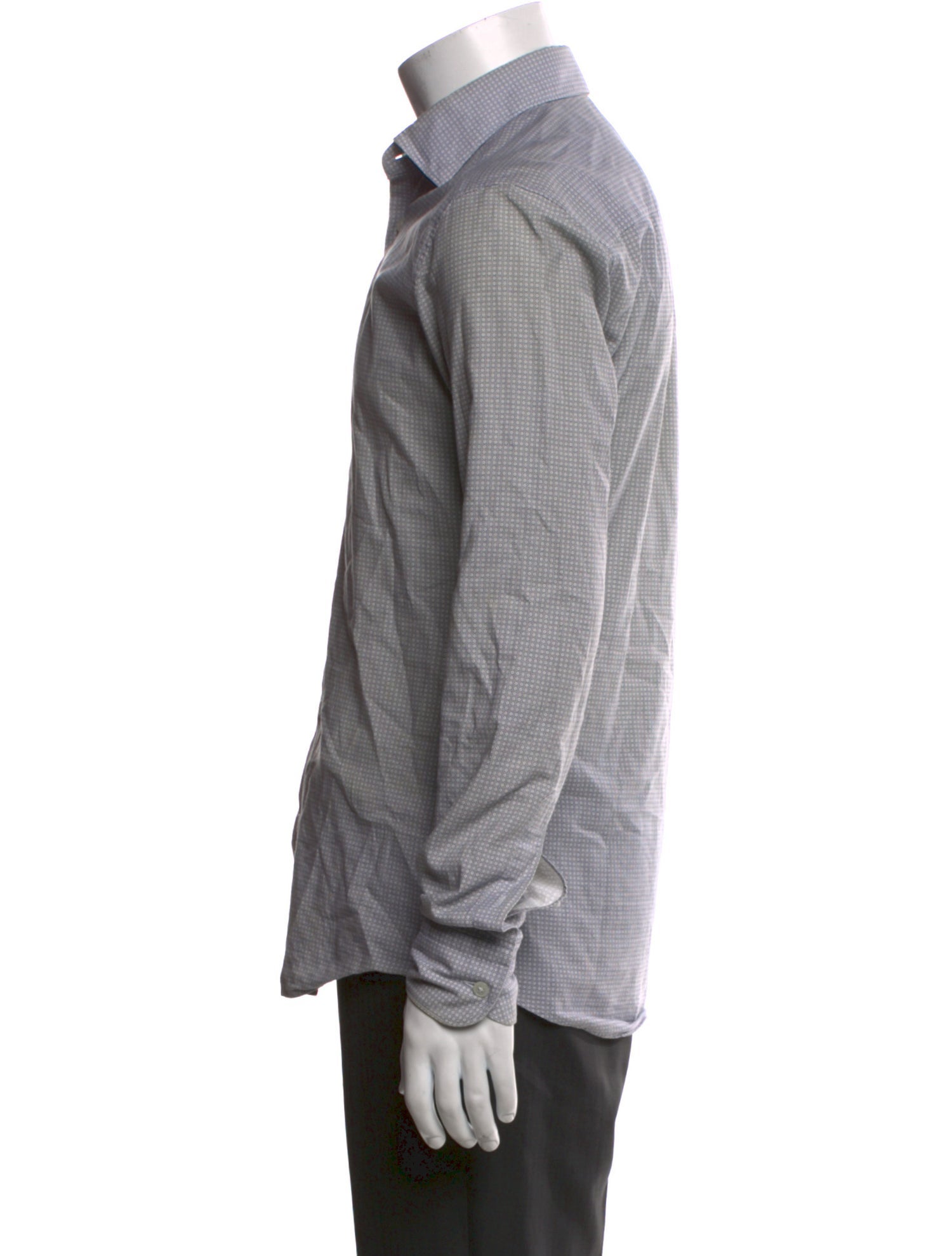 Zegna Striped Long Sleeve Dress Shirt