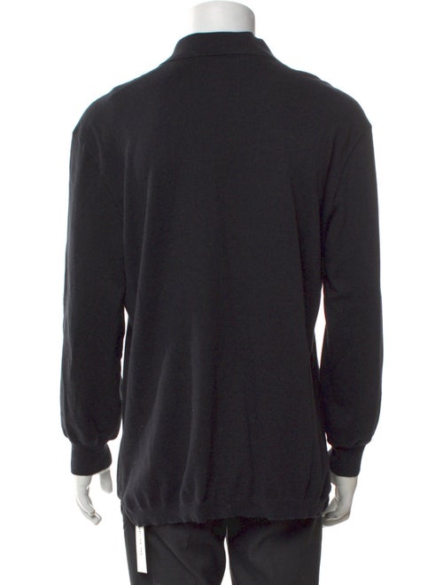 Zegna Mock Neck Long Sleeve Polo Sweater