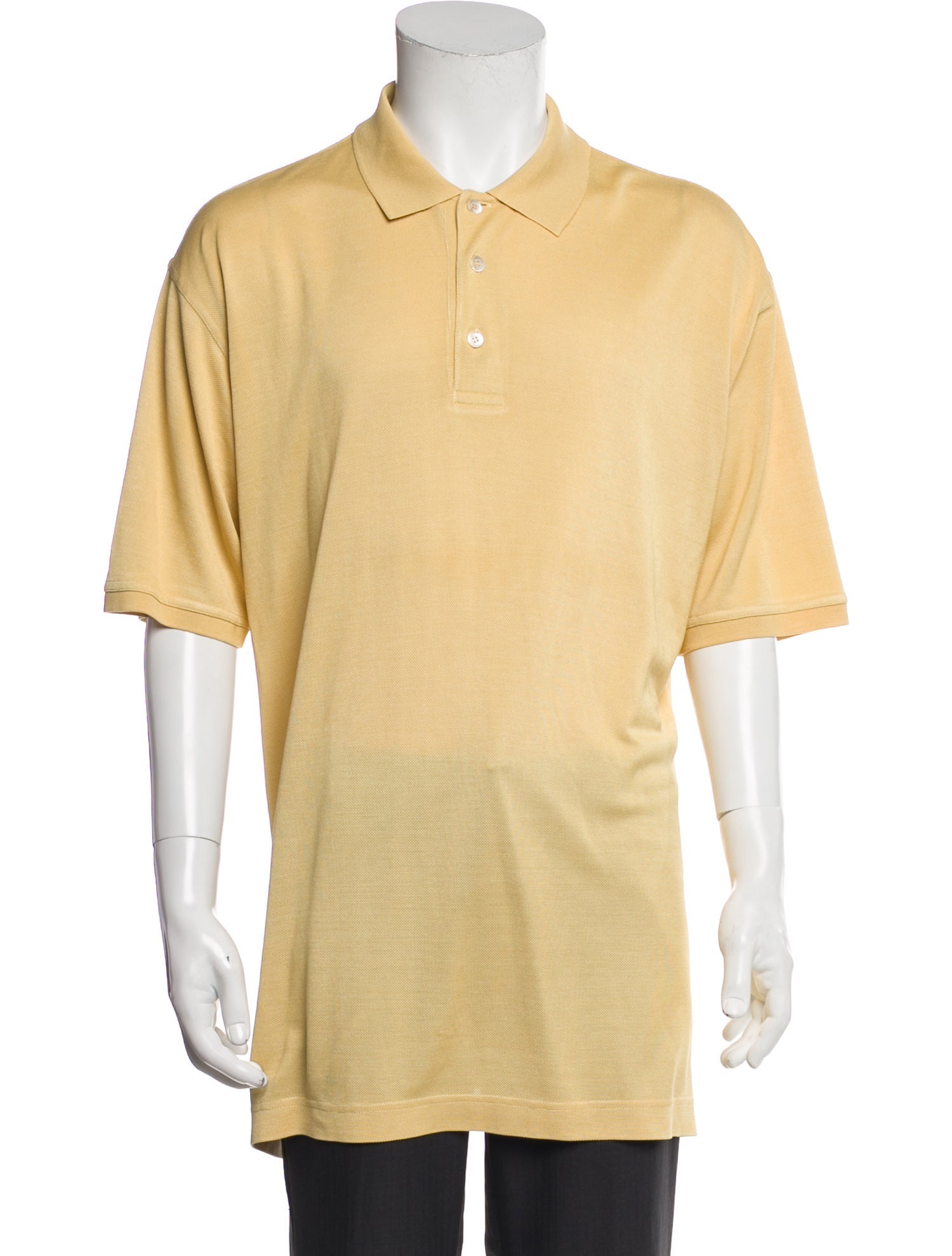 Zegna Silk Crew Neck Polo Shirt