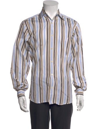 Zegna Striped Long Sleeve Shirt