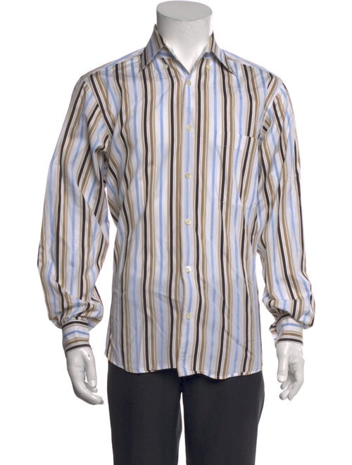 Zegna Striped Long Sleeve Shirt