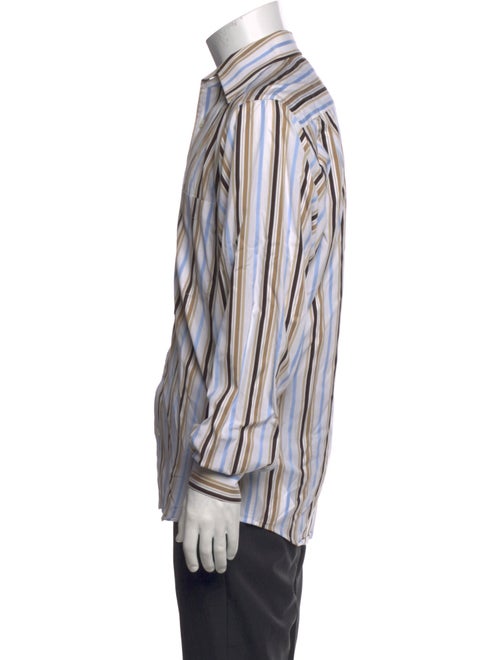 Zegna Striped Long Sleeve Shirt