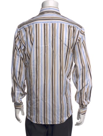 Zegna Striped Long Sleeve Shirt