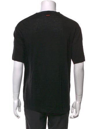 Zegna Linen Crew Neck T-Shirt