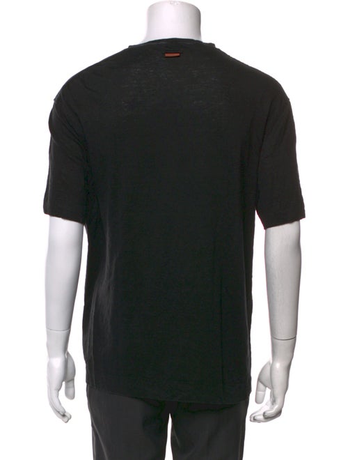 Zegna Linen Crew Neck T-Shirt