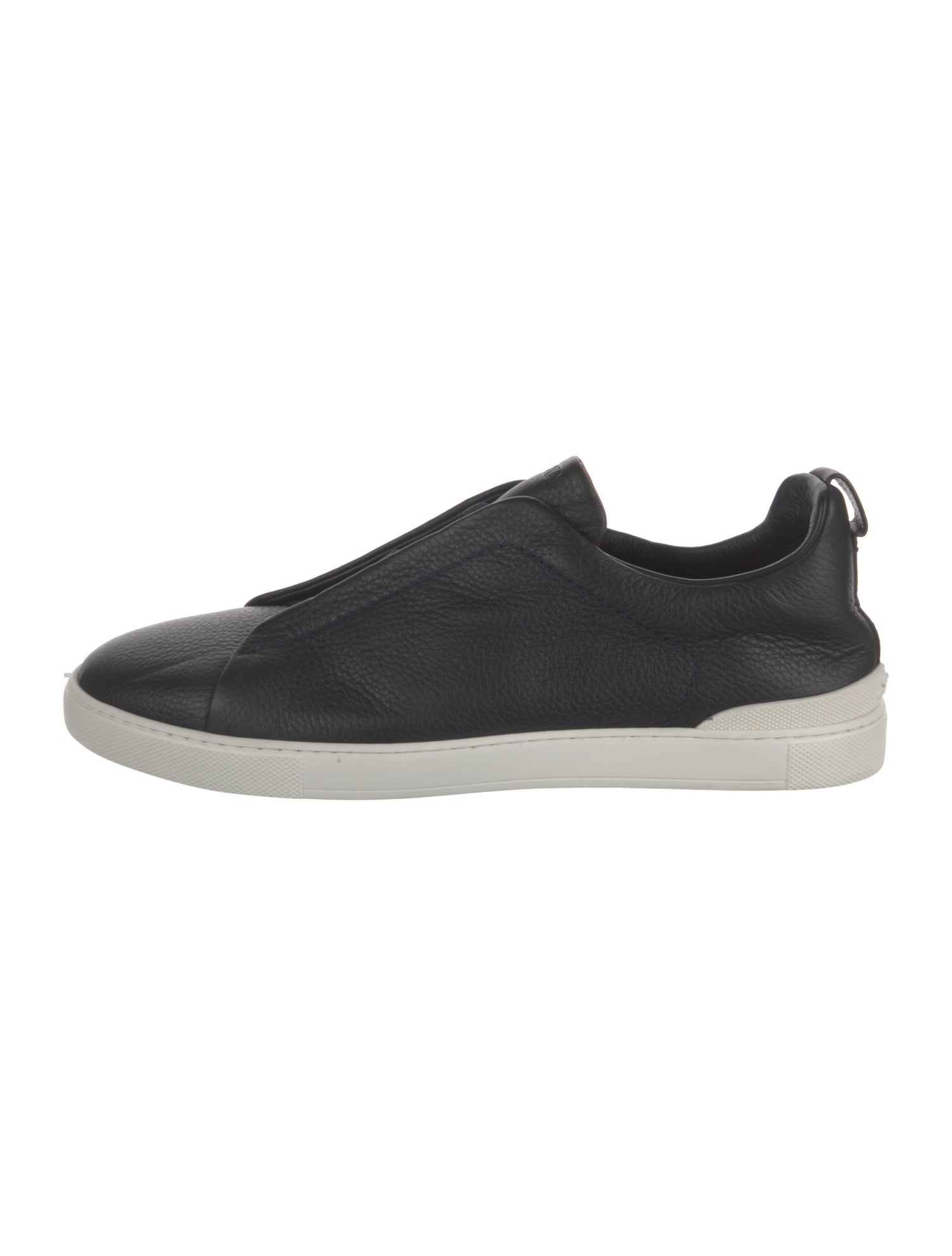 Zegna Leather Printed Sneakers