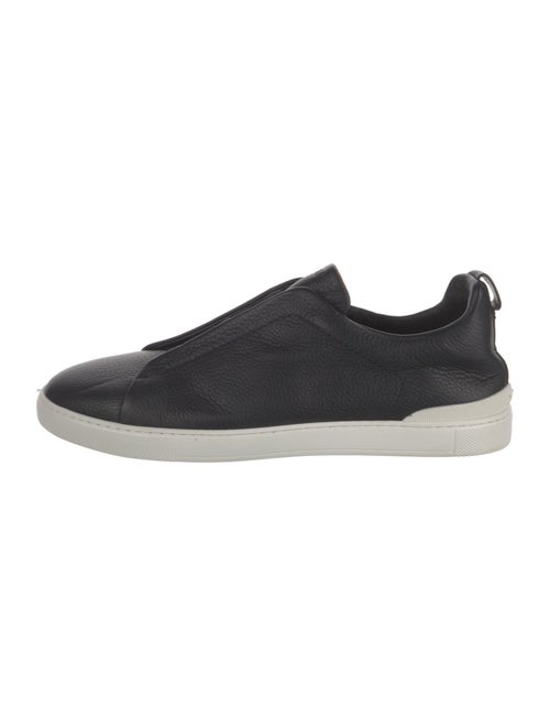 Zegna Leather Printed Sneakers