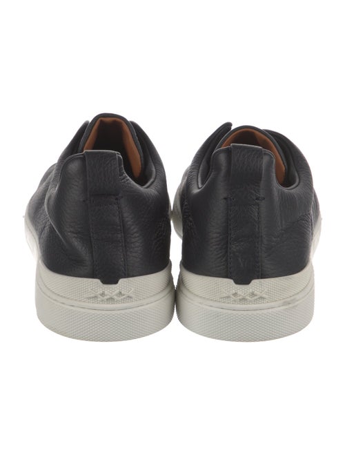 Zegna Leather Printed Sneakers