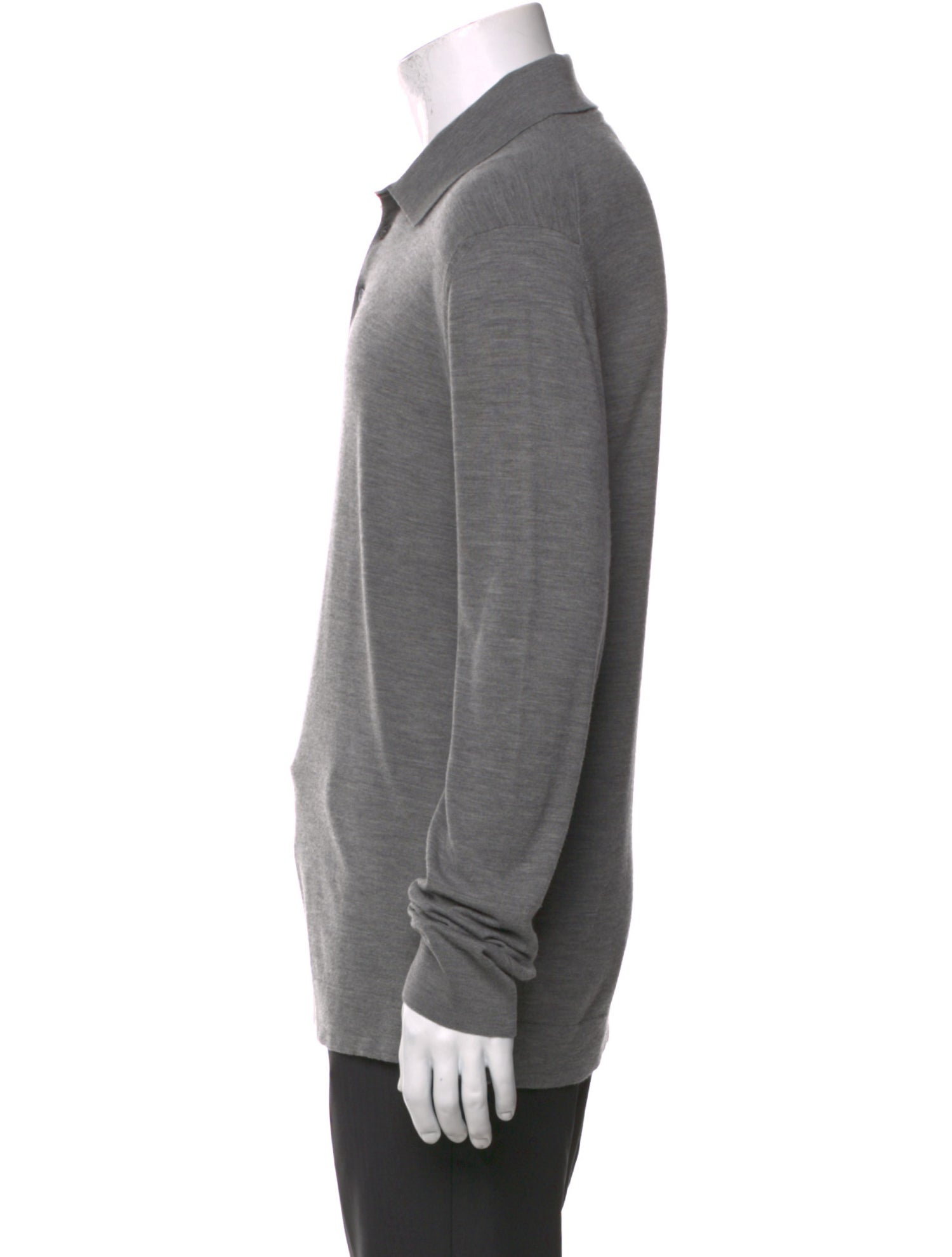 Zegna Wool Crew Neck Polo Shirt